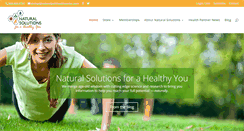 Desktop Screenshot of naturalsolutionsforahealthyyou.com